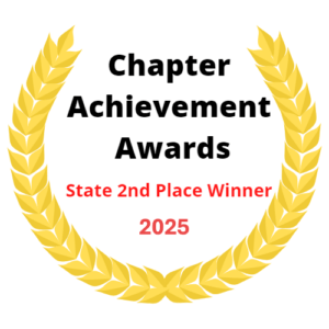 Chapter Achievement Award State 2nd Place 2025